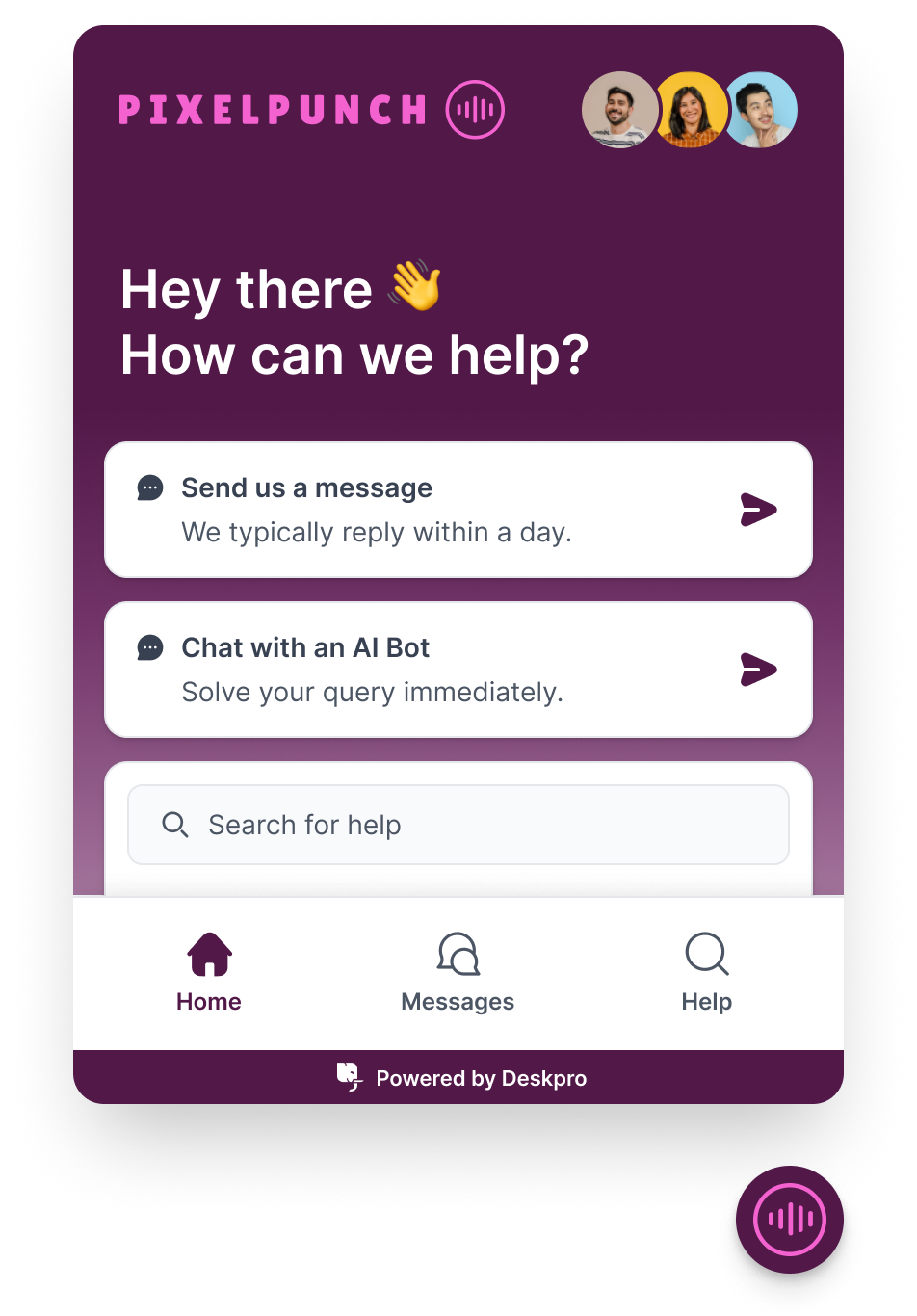 Branded Chat Widget