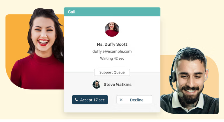 Integrated call center software for efficient customer support