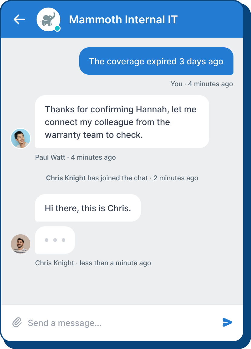 Multi-agent chats