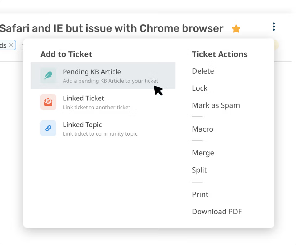 Ticket to Article