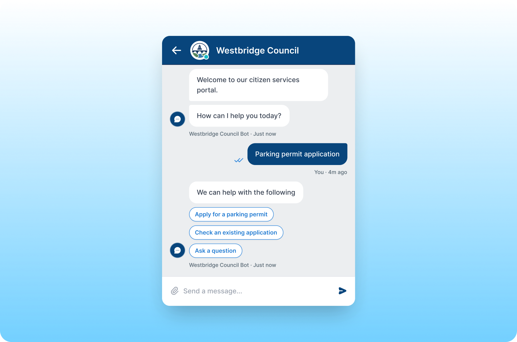 Two Column - Chatbot - Gov